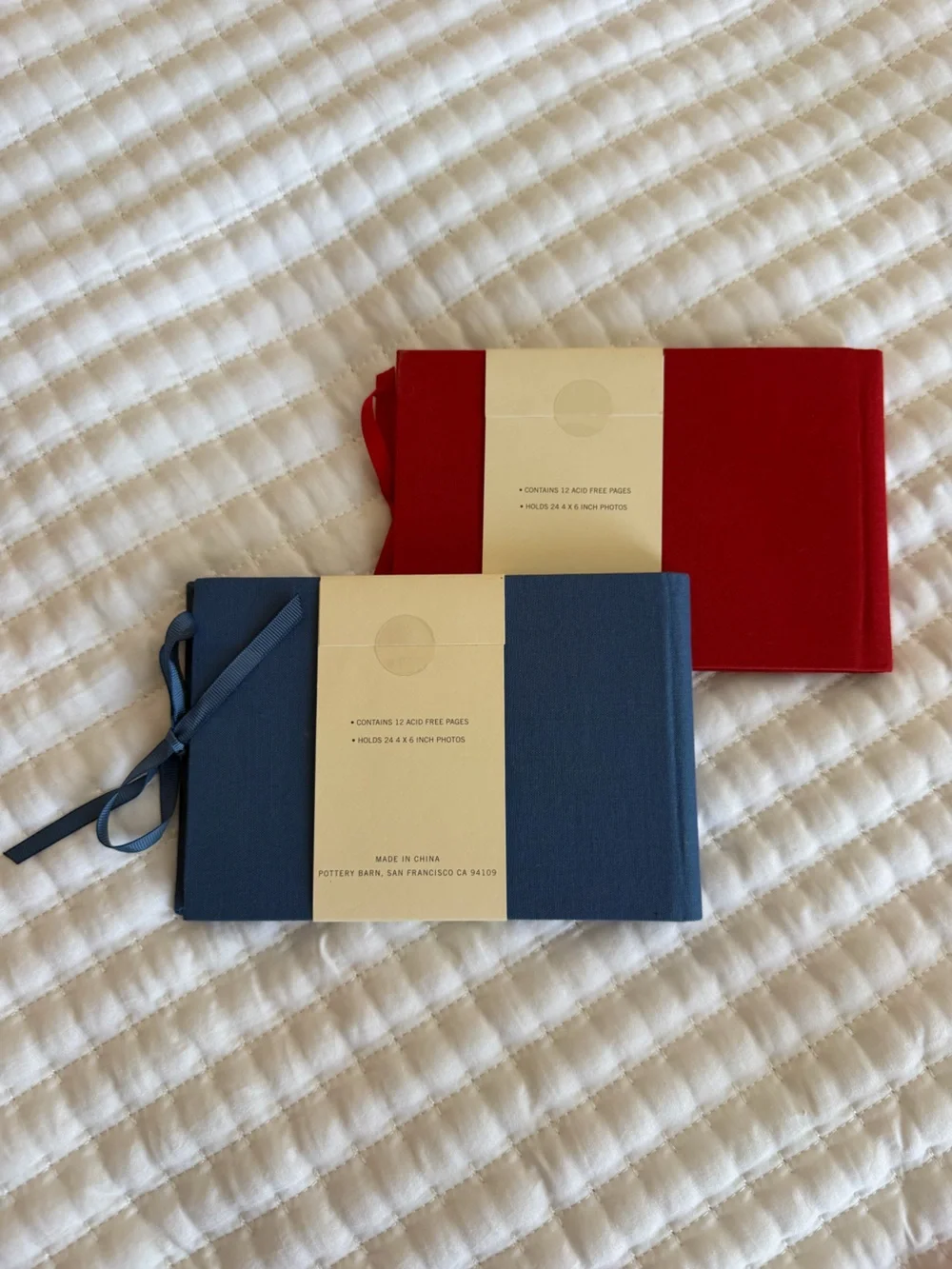 2 Pottery Barn Mini Photo Albums Guest Books/Journals NWT